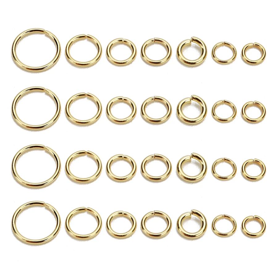 RWJ010 Optional Size Opening Ring With High Quality Electroplate DIY Jewelry Findings Jump Rings Accessory Wholesale 100 PCS