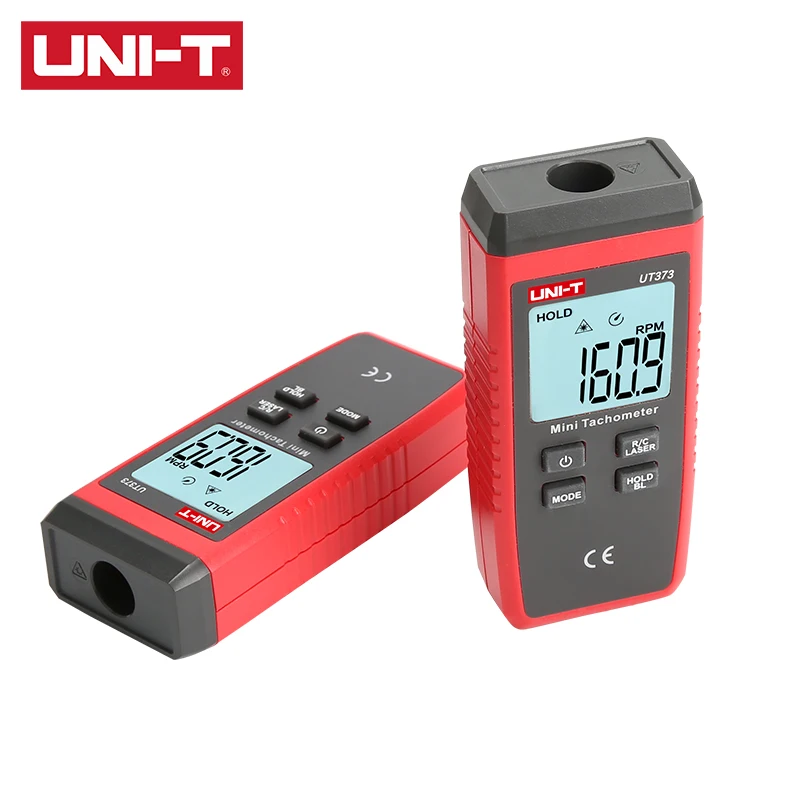 UNI-T Digital Non-contact Tachometer UT373 Mini Digital Laser Tachometer Non-Contact Tachometer RPM Range 10-99999RPM