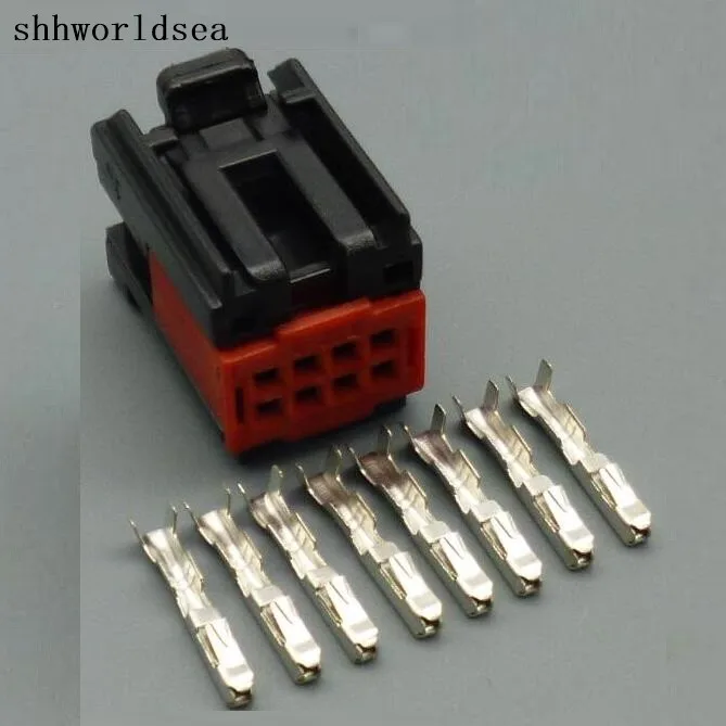 worldgolden 5/30/100sets 1.0mm 8P  8way auto connector socket 1419158-8