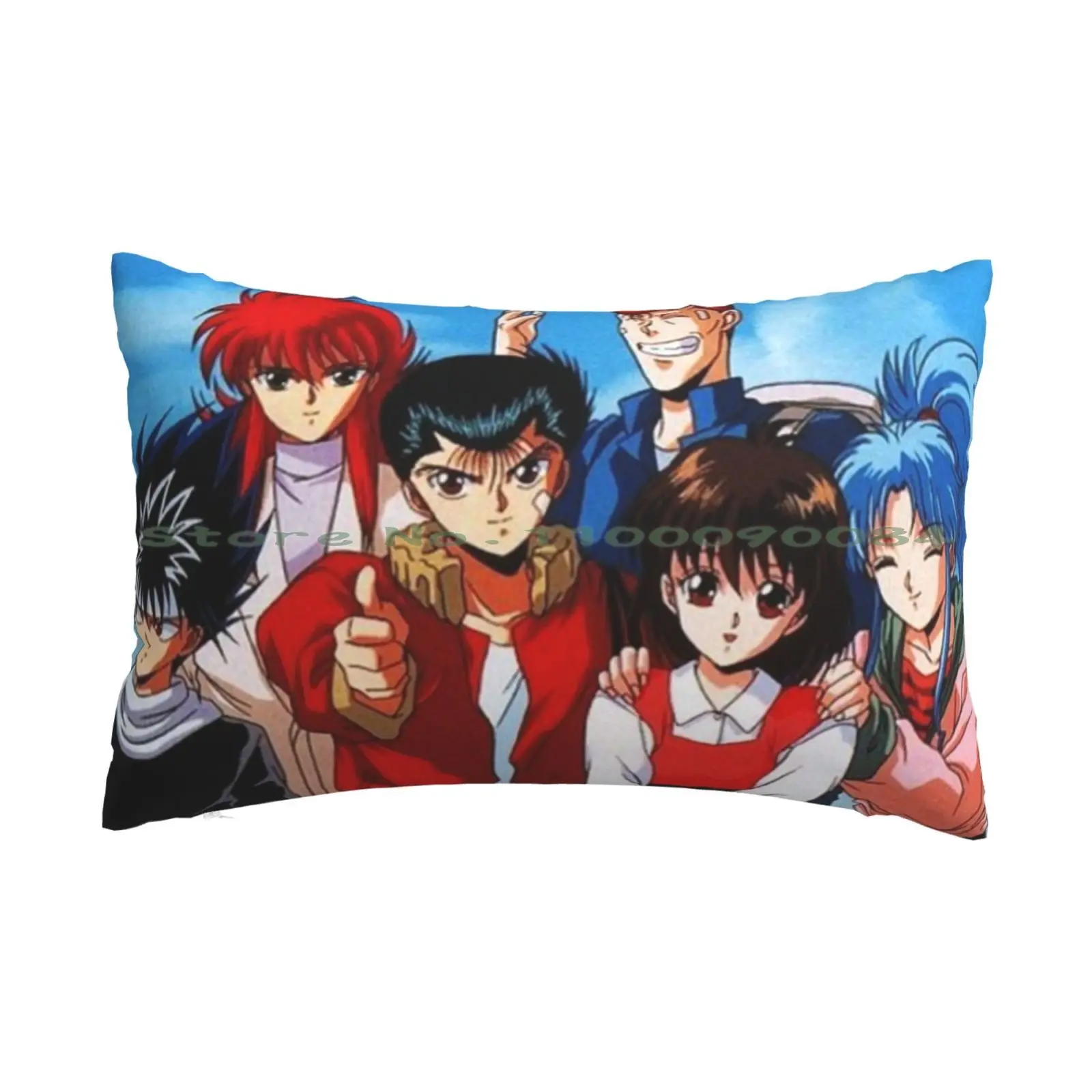 Yu Yu Hakusho 4 Pillow Case 20x30 50*75 Sofa Bedroom Hakucat Cute Colorful Japan Anime 90s Classic Anime Cartoon Yu Yu Hakusho