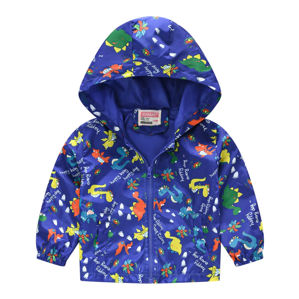 2020 Spring Kids Clothes Boys Jackets Children Hooded Zipper Windbreaker Coat Baby Fashion Print Coat Infant Outerwear For Girls