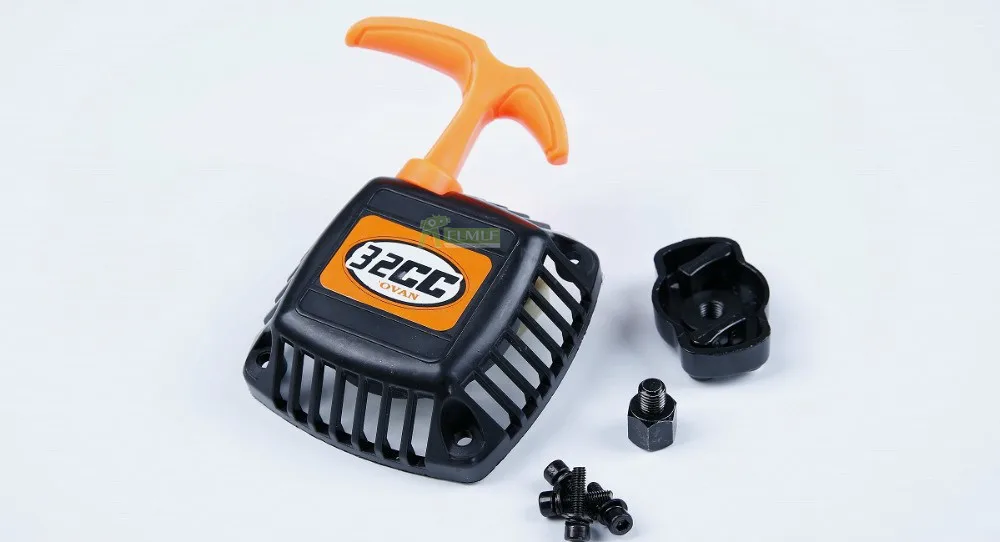 Easy Start Ratchet Pull Starter With Starter Pulley fit 32cc-36CC engine parts For 1/5 HPI Baja 5B 5T Rovan King Motor