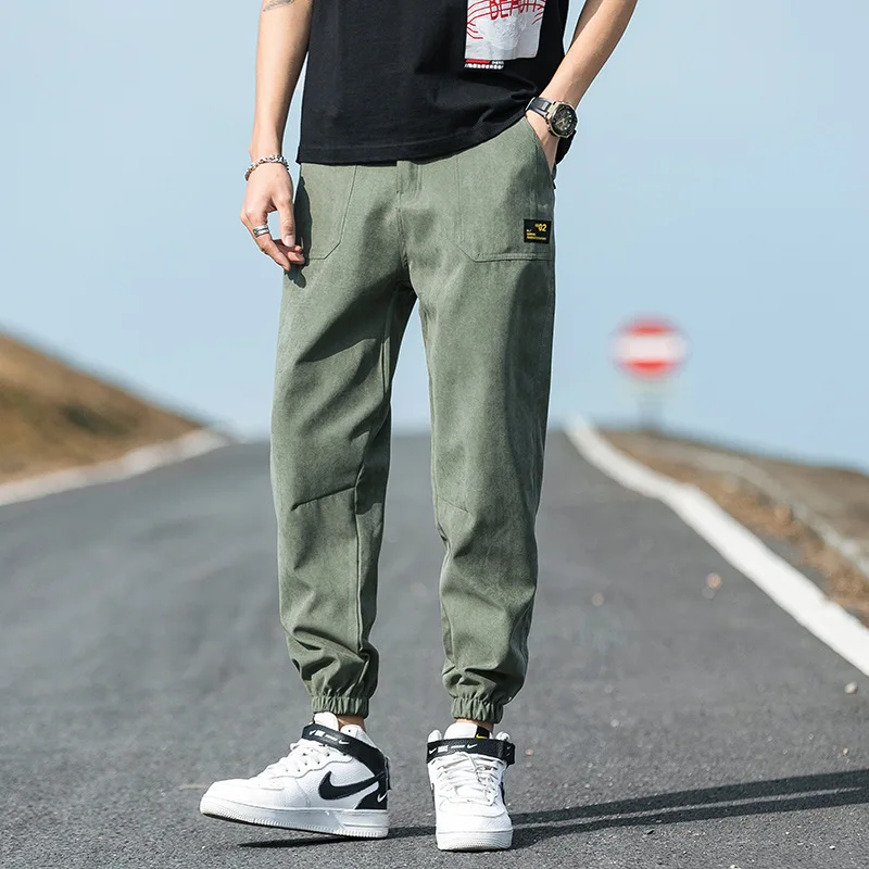 2020 plus pantaloni in velluto pantaloni casual da uomo pantaloni lunghi sportivi selvatici sciolti calore ispessito pantaloni a fascio di grandi dimensioni uomo nuovo