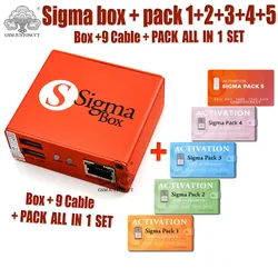 Newest Sigma Box Original Sigma Box with 9 Cable with Activation Pack1+Pack2+Pack3 + Pack4 +Pack5 New Update for Huawei.