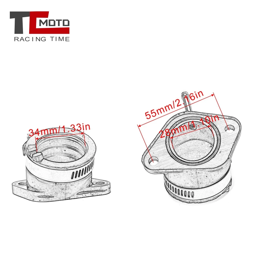 Adapter interfejsu gaźnika dla Honda Helix CN250 CN 250 1987-2007 CH250 Elite 1985-1988 16210-KS4-840 16210-KM1-010 — zdjęcie 7