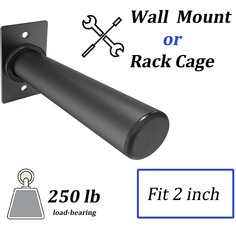 Wall Mounted Weight Plate Holder Fitness Barbell Power Rack Cage Home Gym Plates Storage Frame Deadlift Squat Attachments