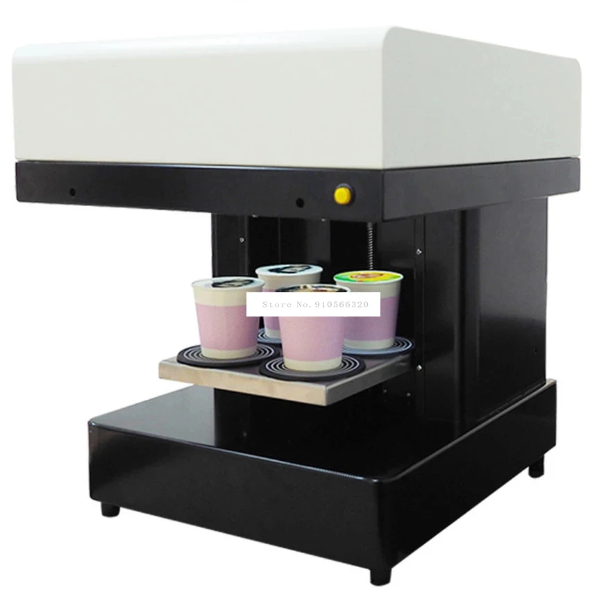 

Art Coffee Drinks Printer Fast Speed 4 Cups Selfies Coffee Printer Milk tea Yogurt Cake Electric Printing Machine 220V/110V 46W