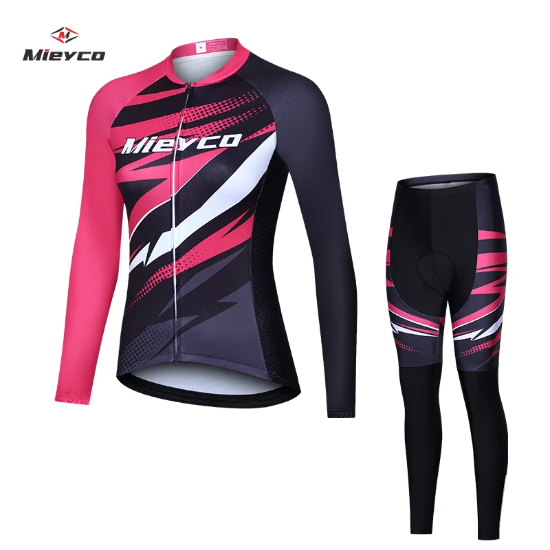 Women\'s Cycling Clothing Spring Autumn Outdoor Sports Suit Road Bike Jersey Outfits Roupas Femininas Acessórios Para Bicicletas