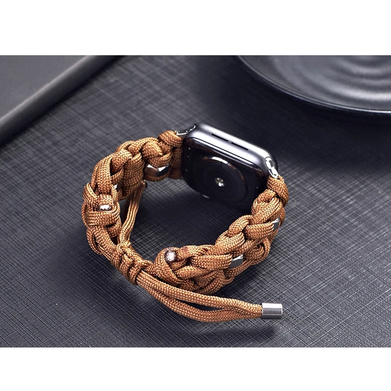 strap for apple watch 4/5 band 44mm 40mm apple watch band 42mm 38mm iwatch 5/4/3/2/1 adjustable nylon wristbelt accessories