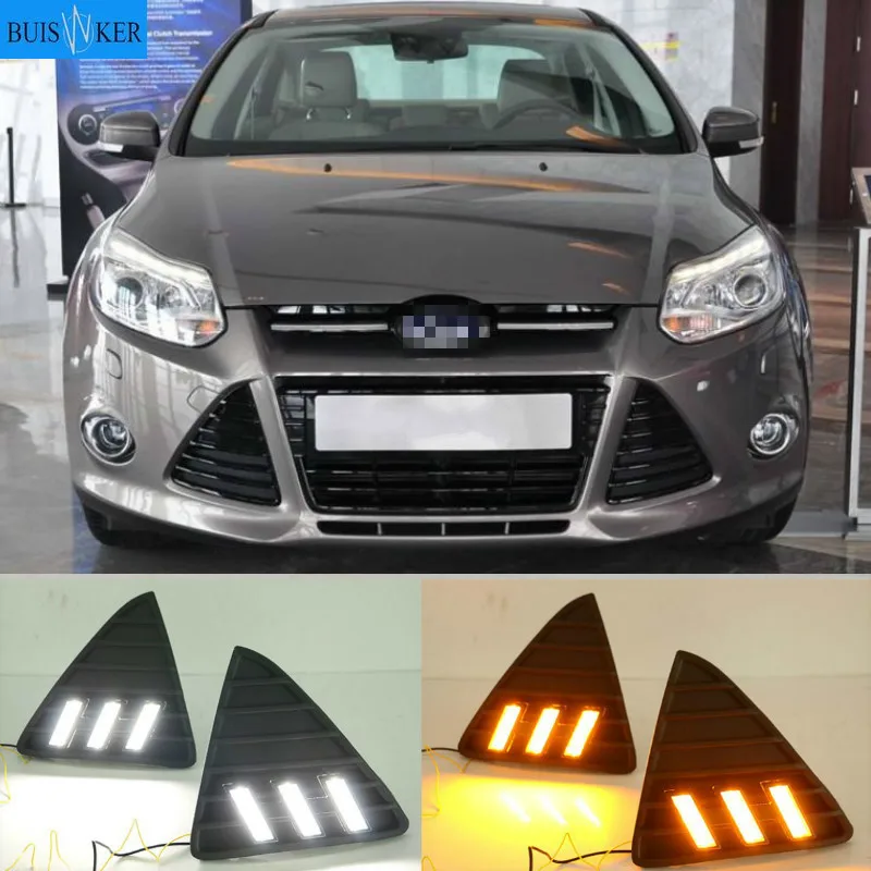 

For Ford Focus 3 LED headlight for ford focus MK3 LED light 2012~2015 LED Daytime Running Lights DRL fog lights Cover headlights