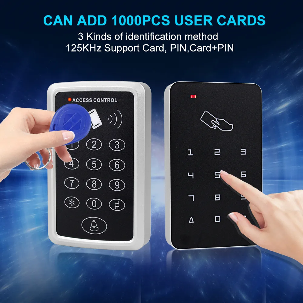 OBO Hände RFID Access Control Keypad 125KHz Proximity Access Controller Tür Opener Für Entry Sicherheit System mit EM ID key Tag