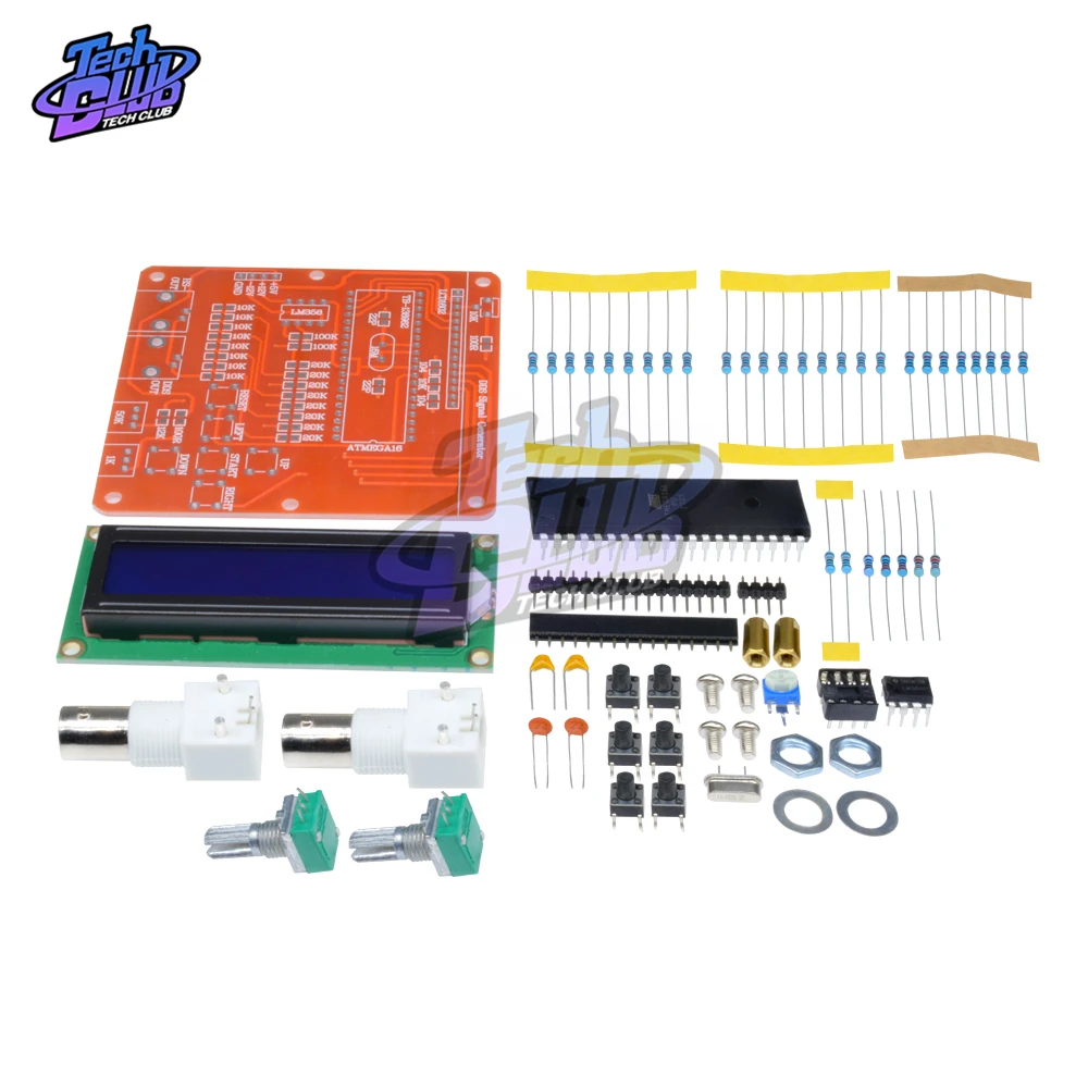 Signal Function Generator Synthesizer DDS Frequency Pwm Pulse Generator Sine Square Sawtooth Triangle Wave Adjustable Module DIY