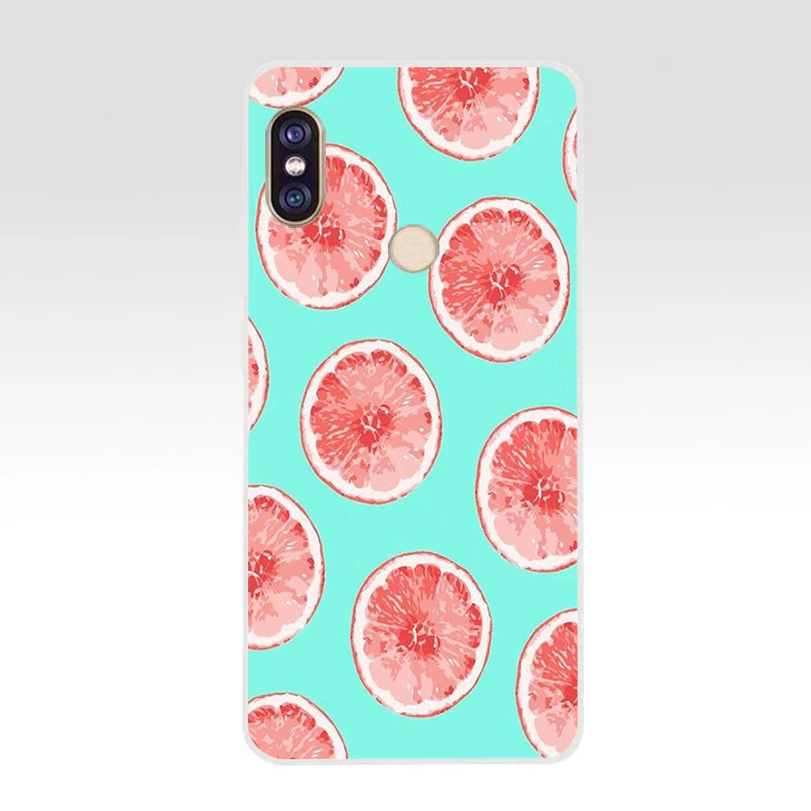 004FG   Summer Fruit Lemon Watermelon  Soft Silicone Tpu Cover phone Case for xiaomi redmi 5A 8 8A 5Plus note 5 5A 8 8t Pro