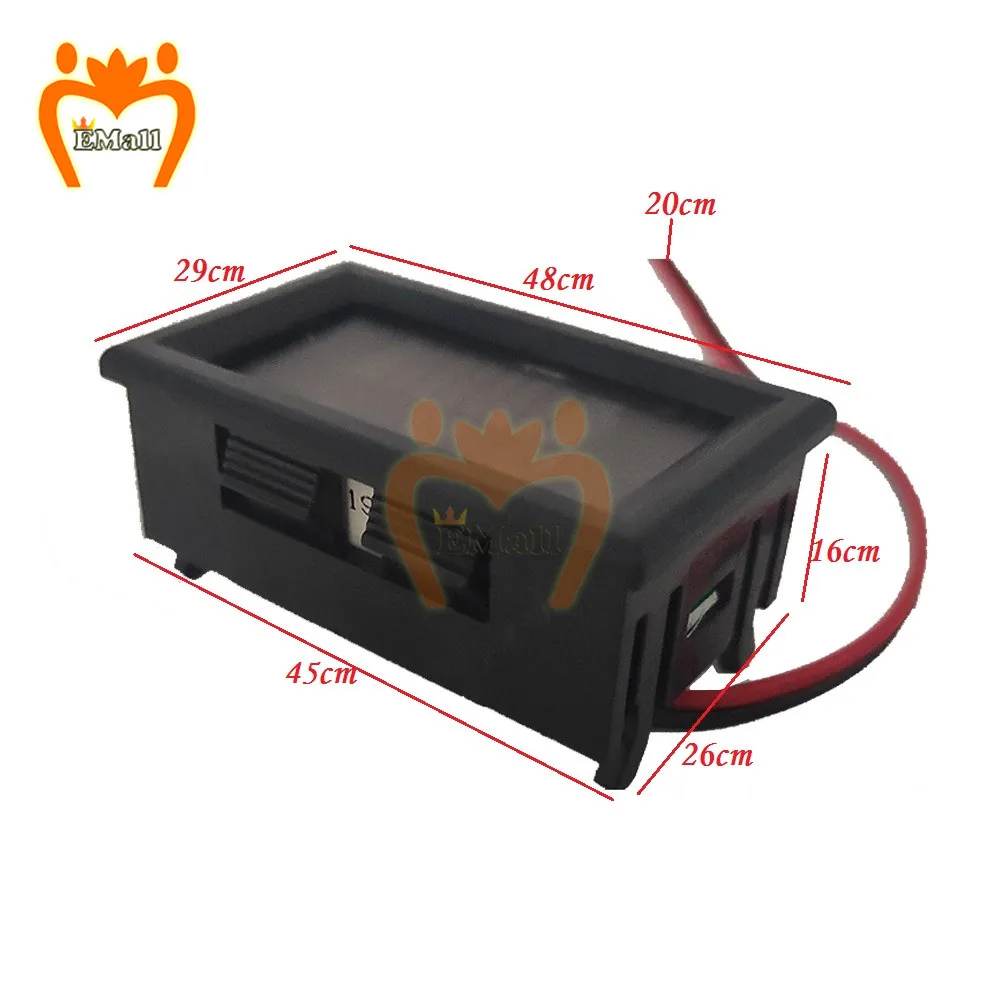 배터리 용량 검사 감지기 도구 전압계, USB 5V 2.4A 자동차 전압계, 배터리 테스터, 전압 검사기, 6V-60V, 12V-24V, 36V, 48V