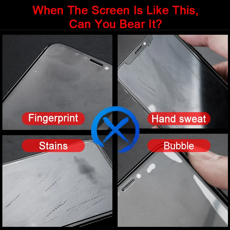 No fingerprint Matte Screen Protector for Samsung Galaxy S21 S20 A32 A51 A71 A72 A12 A34 A50 A21S M31 A31 A55 A54 Tempered Glass