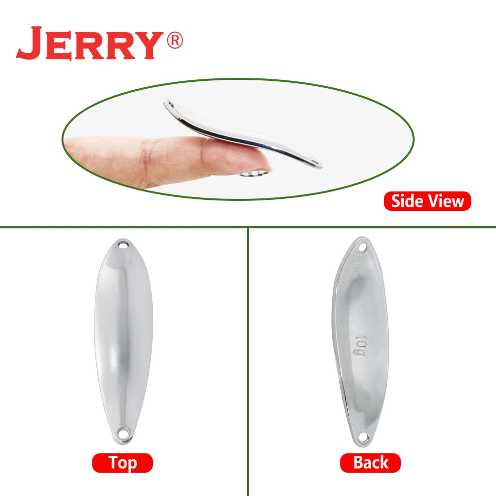 Jerry JD Unpainted Blank Spoon Fishing Lures Arealures Pesca Lake Baits Trout Spoon Bait Blank Stream Metal Fishing Lure