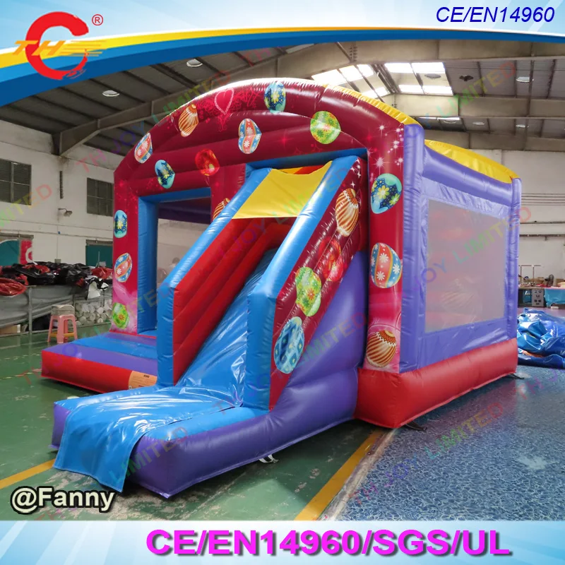 easter eggs giant inflatable bouncy castle with slide, inflatable jumping house bouncer inflatable bouncy castle