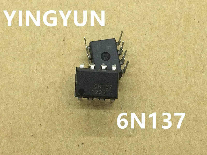 

10PCS/lot 6N137 A6N137 EL6N137 DIP-8 optocoupler