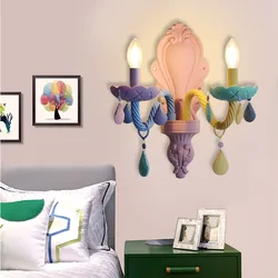 Tường Phòng Ngủ Trang Trí Đèn LED Dán Tường Sconce Đèn LED Trang Trí Treo Tường Phòng Ngủ Đầu Giường Đèn Tường Cho Tường Phòng Khách chiếu Sáng