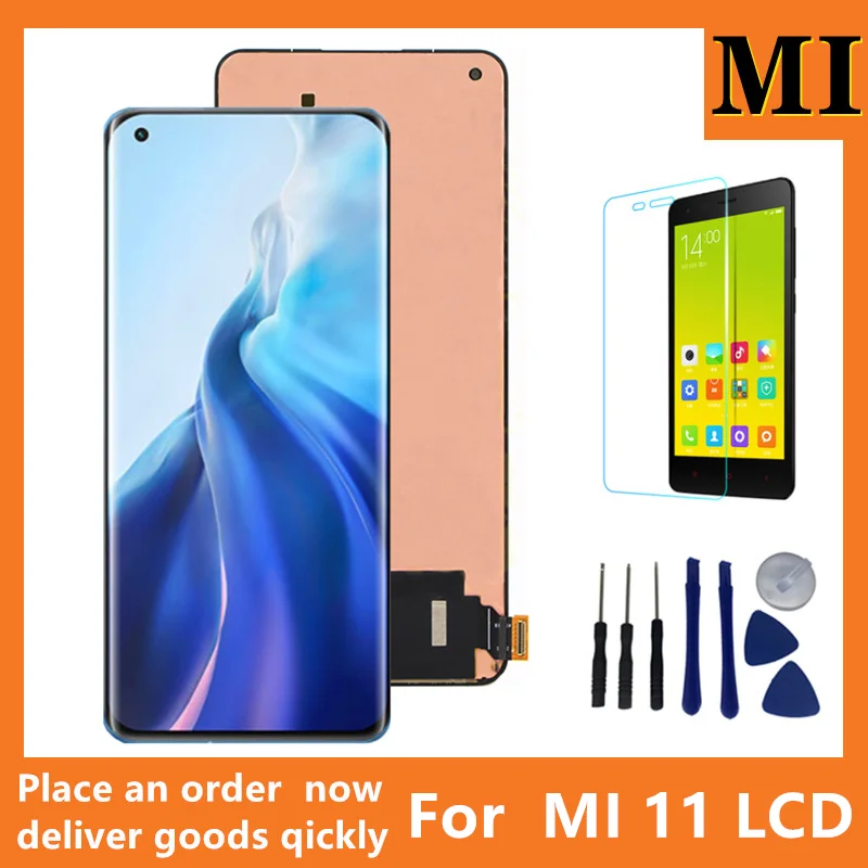 

tested 6.81"High Quality AMOLED TFT For Xiaomi 11 LCD Display Touch Panel Assembly Digitizer