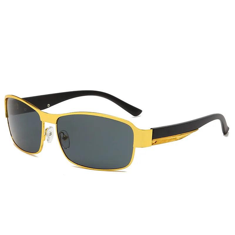 Photochromic Polarized rectangle Sunglasses Women Men Discoloration Eyewear Anti Glare Sun Glasses For male female