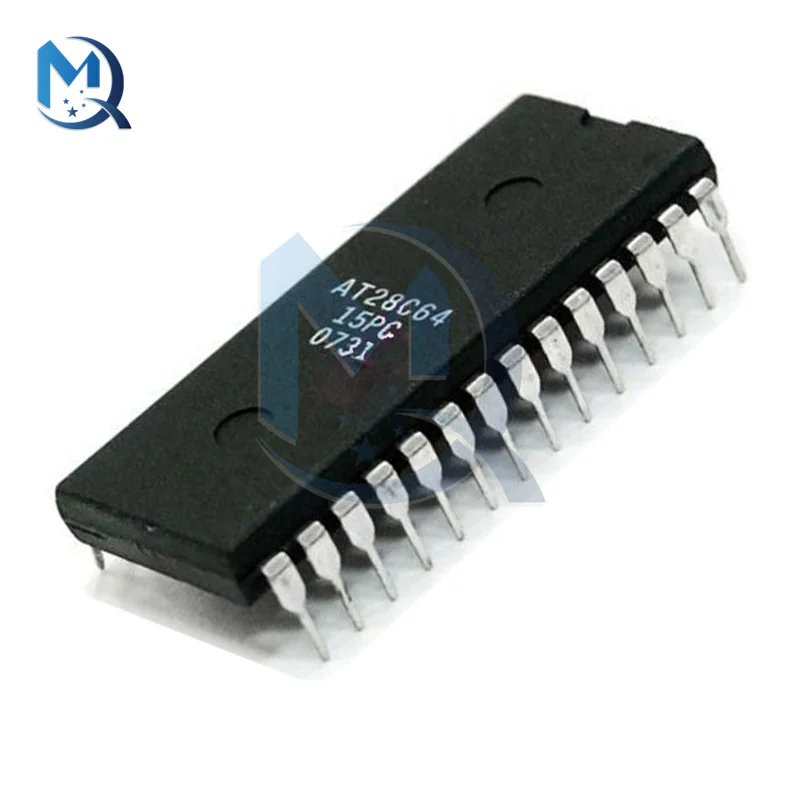 5V 28Pin AT28C64-15PC EEPROM Parallel 64K 8K*8 CMOS PDIP IC Chip microcontroller Low Power High Reliability