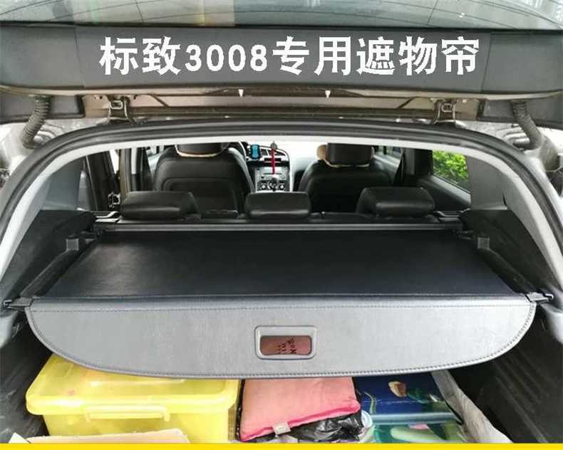 Rear Cargo Cover For Peugeot 3008 2009-2021 privacy Trunk Screen Security Shield shade Accessories