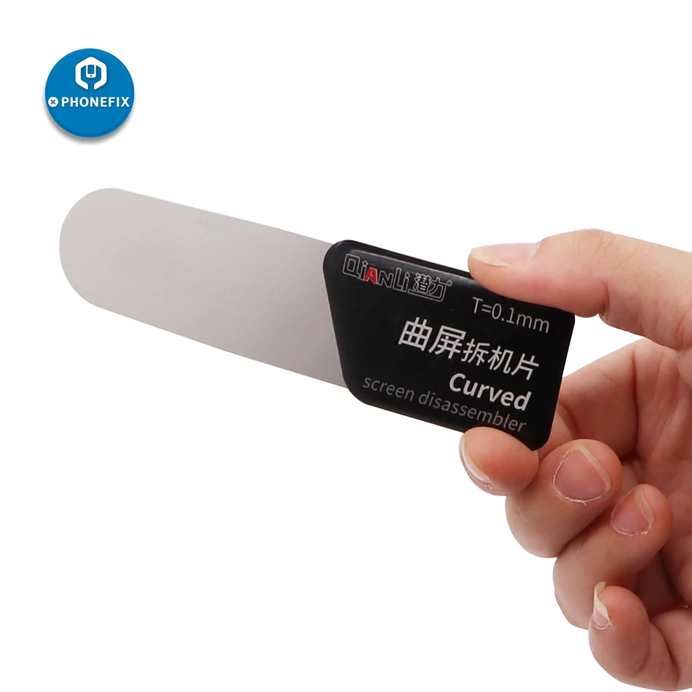 Qianli المفكك الهاتف منحني شاشة LCD افتتاح حدق بطاقة رقيقة جدا مرنة الفولاذ المقاوم للصدأ تفكيك الأدوات اليدوية