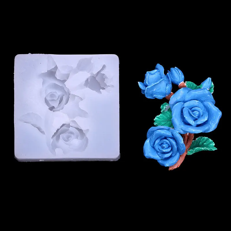 Rose Flower Silicone Mold DIY Handmade Accessories Resin Mold Jewelry Flower Mould