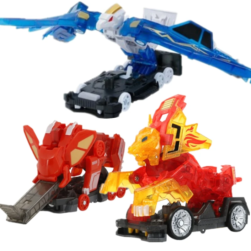 Screechers Violence Transformation Action Figure Robot Burst Deformation Car Beast Wild Mechanical Dinosaur Chariot Kids Toy BOY