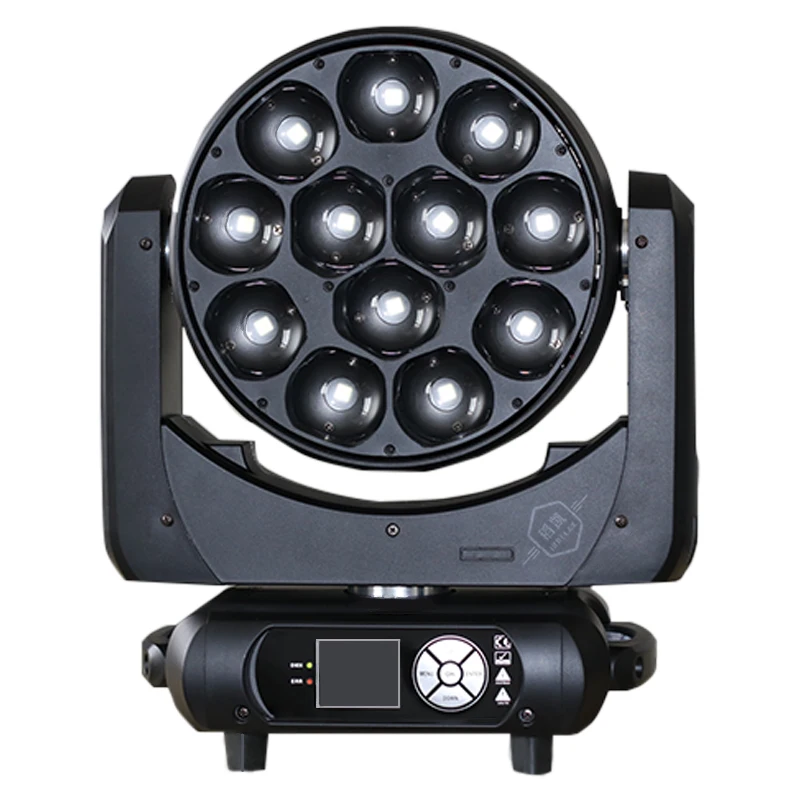 IMRELAX Pro 12x40W Perfect Zoom Wash Beam LED Moving Head Light Color Mixed for Stage Disco Party Nightclub Event