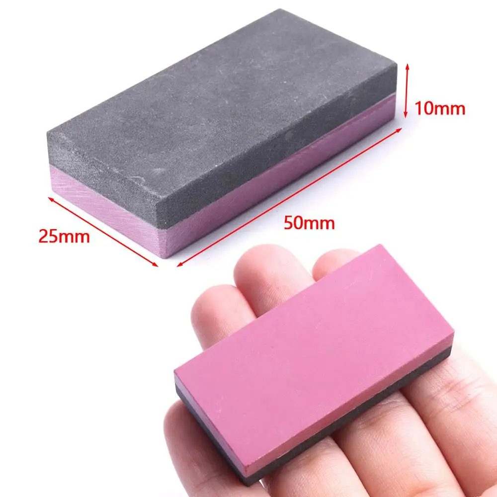 1PC Mini Dual-sided Whetstone 400#&800# Or 800#&3000# Hard Alloy Gem Molds Knife Sharpener Stone Polishing Sharpening Oilstone