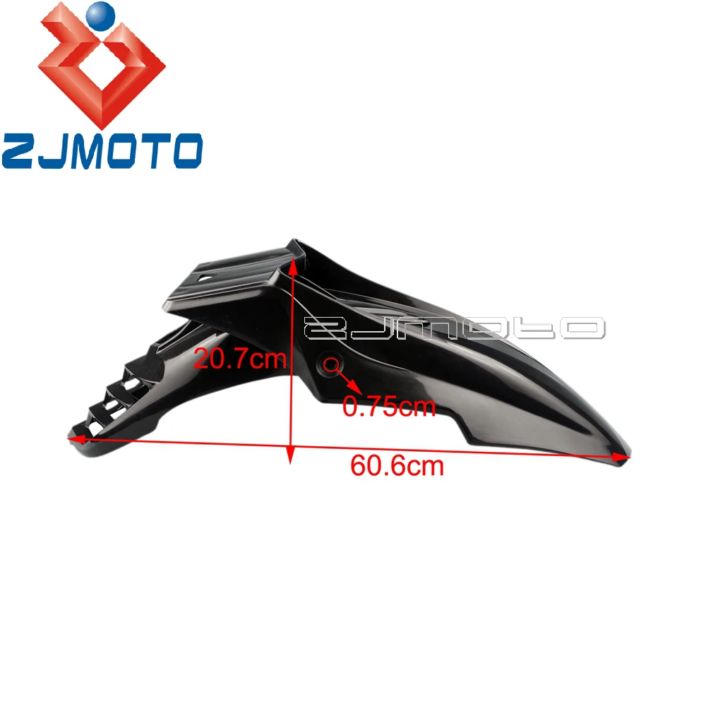 Black Universal Supermoto Dirt Bike Mudguard Front Fender For Honda Yamaha Kawasaki Suzuki DRZ KX YZ WR CRF RMZ KLX 250 450