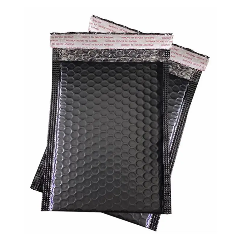 100 pçs/lote sacos de envelope de espuma preta auto selo mailers acolchoado envio envelope com bolha saco de correio envio pacote de presente saco