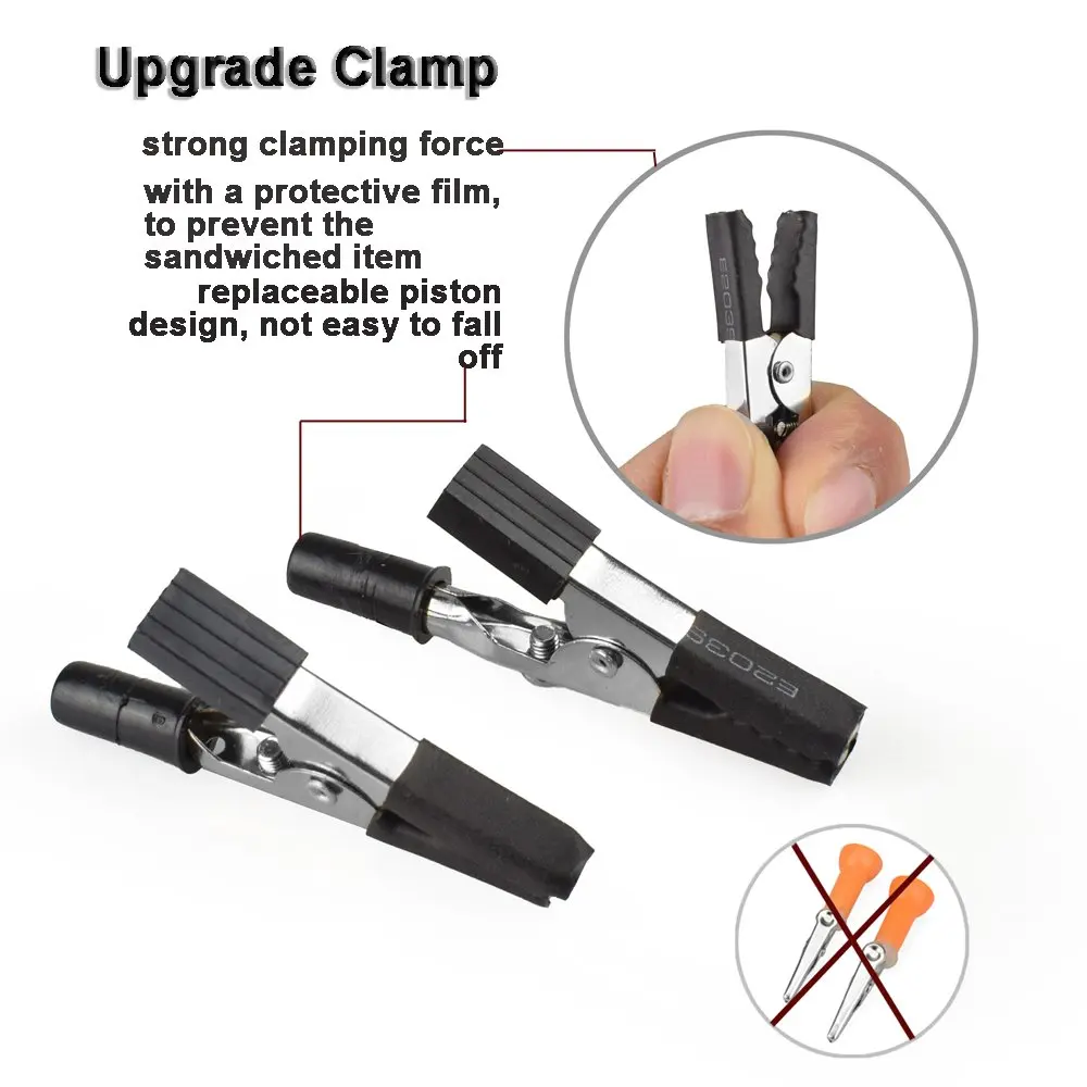 NEWACALOX-مشبك مكتب مرن للحام ، حامل للـ cb ، محطة لحام يدوية مساعدة ، مكبر LED 3X ، مكبرة مستعملة ثالثة