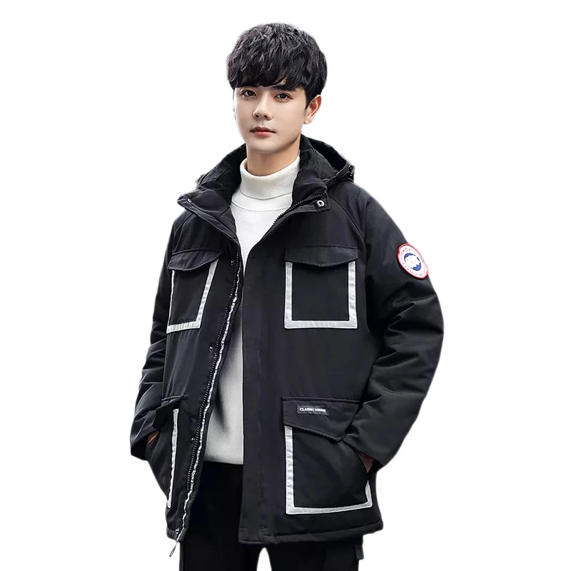 2021 New winter fashion trend Short men\'s and women\'s all-purpose white eiderdown down jacket brand fashion casual couples coat