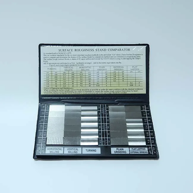 30 Stuk Specimen Comparator & Ruwheid Comparator (30 Stks/set) Van Ruwheid Tester