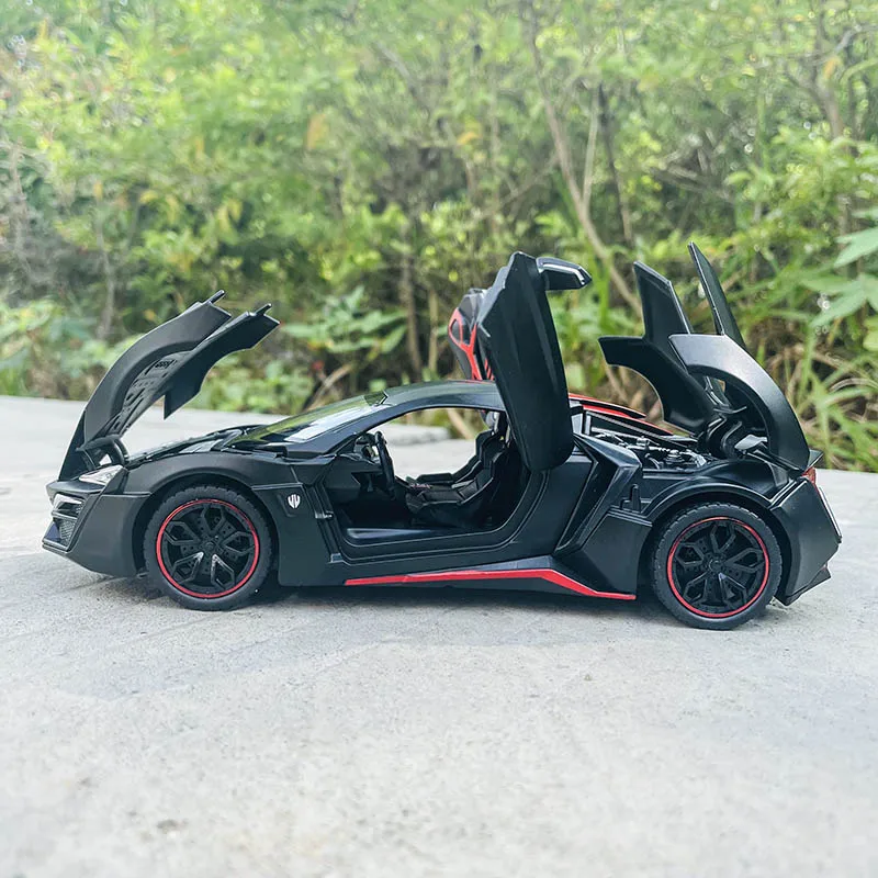 Che Zhi Lykan Hypersport Fast and Furious 7 1:24 Series simulation alloy car model crafts decoration collection toy gift