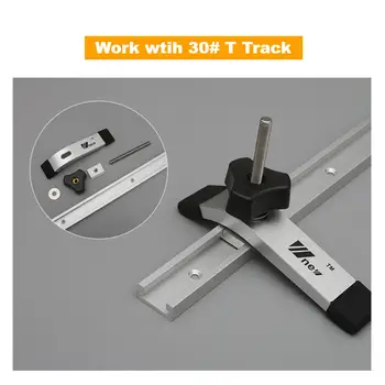 120/160/200/300mm 木工導軌夾具 1個裝 燕尾槽夾具 快速螺絲夾 適用於木工台鋸導軌工具 10 最佳銷售 T型軌道夾具 - №10