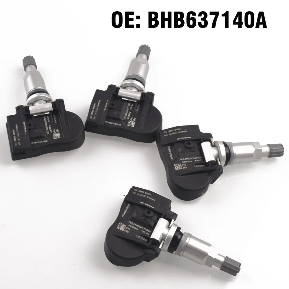 

4 PCS Car Auto Parts For Mazda 2 3 5 6 CX-5 CX5 CX-6 CX6 CX-9 CX9 MX-5 Artz TPMS Tire Pressure Sensor Monitor BHB637140A 433MHZ