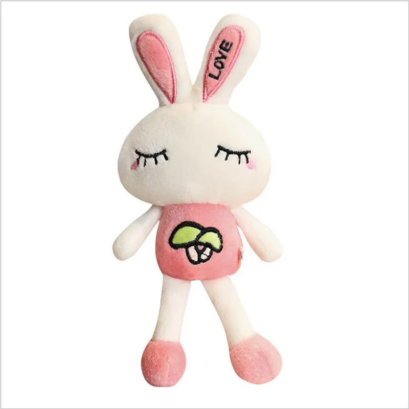 1PCS Random Color ，Bunny Plush Toys ，Mini Small Rabbit Doll Bag Pendant ，Stuffed Soft Love Rabbit Toy ，Wedding Ragdoll Wholesale