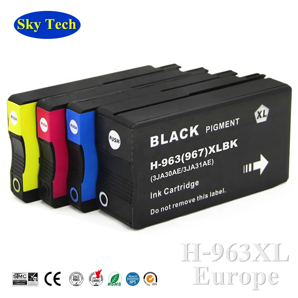 Sky 963XL Compatible Ink Cartridges For Hp963 Hp967  For Hp OfficeJet Pro 9010 9015 9020 9025 etc printer