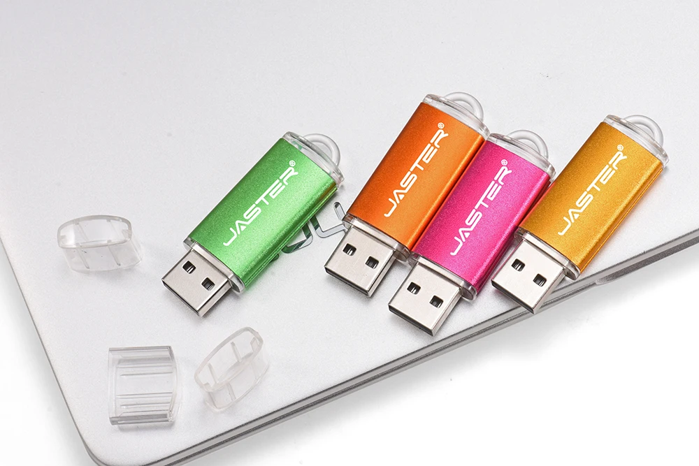 JASTER Neue Kreative Mit Schlüsselanhänger USB 2.0 Flash Drive 128GB 64GB 32GB 16GB 8GB 4GB 128MB Pendrive Mode 9 Farben U Stick Geschenk – Detail 5