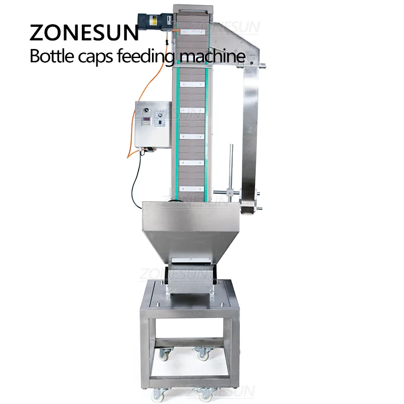 ZONESUN – bouteille en plastique personnalisée automatique, bouchon de pot en vrac, levage, élévateur, Machine, convoyeur, ligne de Production