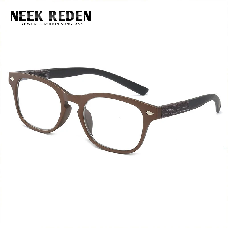 Blue Men Unisex Reading Glasses Retro Women Resin Lens Presbyopia With Diopters 0 +0.5 +0.75 +1.75 +2.75 +3.0 +3.25 +3.75 +4.0