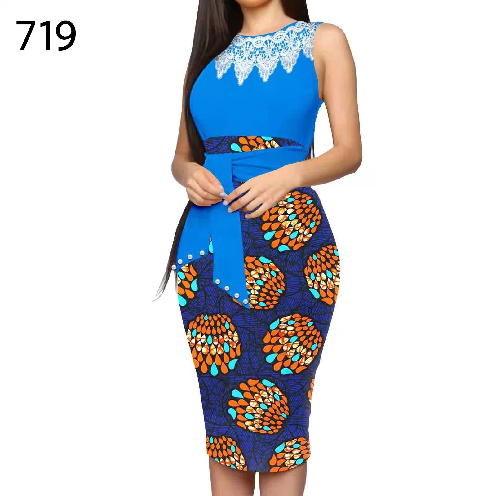 

GuyaWax Bodycon Sexy Women Dress Elegant African Ladies Mermaid Beaded Lace Wedding Evening Party Dresses 2022 New Year Clothes