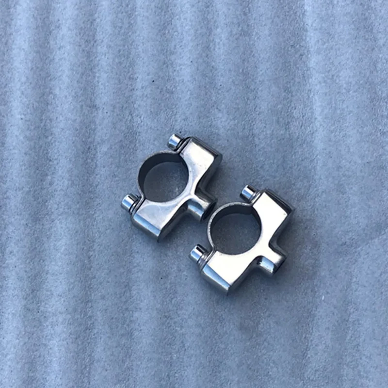 1Pair Stainless Steel CJK750 Motorcycle rear-view clamp For KC750 Dnepr KS750 K750 Ural Motorcycle Parts