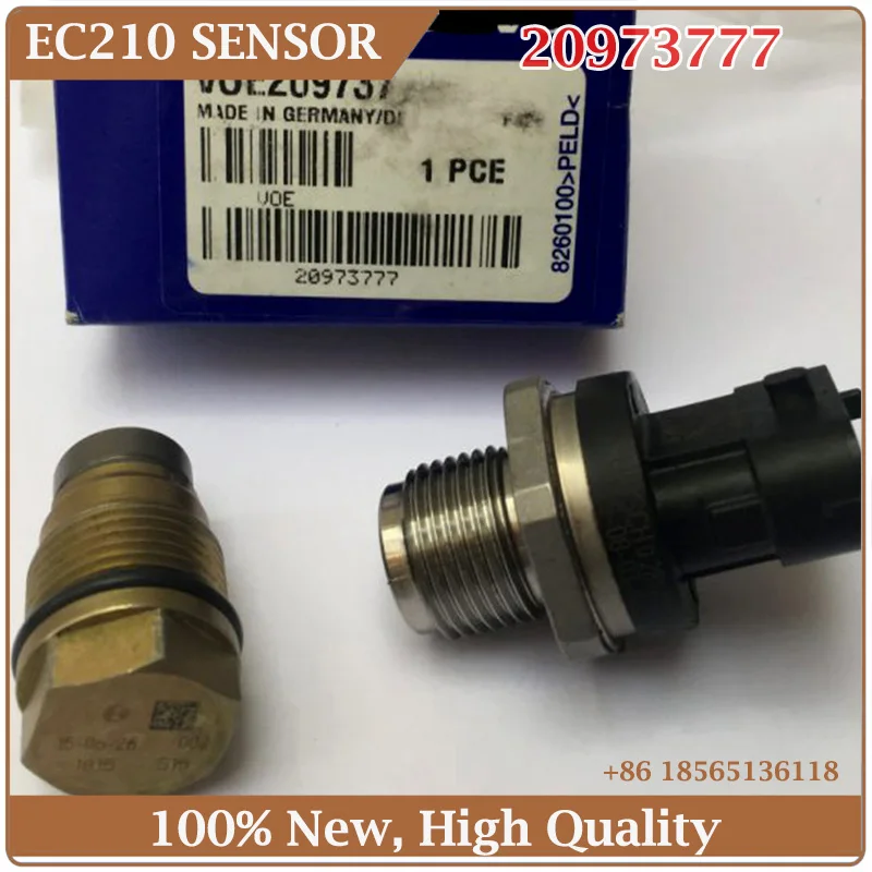 

EC210 High Quality Fuel Pressure Sensor 0281002937 20973777 Excavator Service Kit