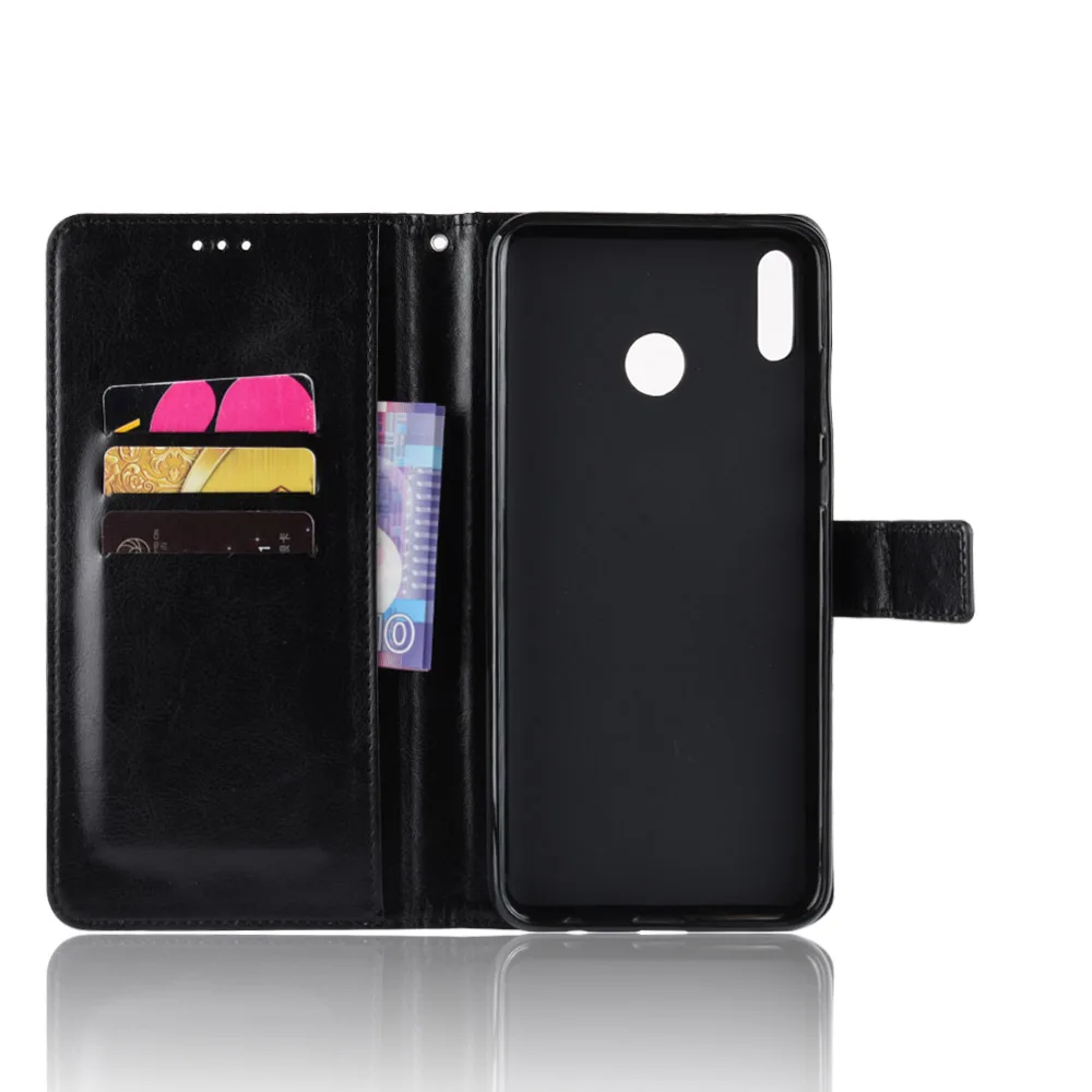 Funda tipo billetera de cuero PU con tapa a prueba de golpes, funda con soporte para Huawei Y Max, bolsas para teléfono Huawei Y Max Ymax