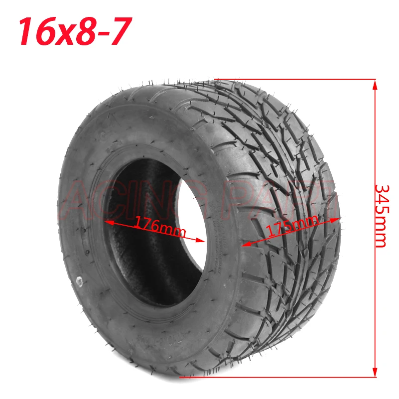 

16x8-7 tubeless tyre for ATV Go-kart four-wheel ATV Highway Tire Wear-resistant Wheel Tires